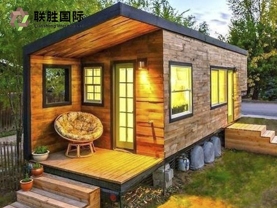 ເຮືອນ Prefabricated ມືຖືທີ່ຖອດອອກໄດ້ດ້ວຍແສງຕາເວັນແລະທໍ່ປະປາ